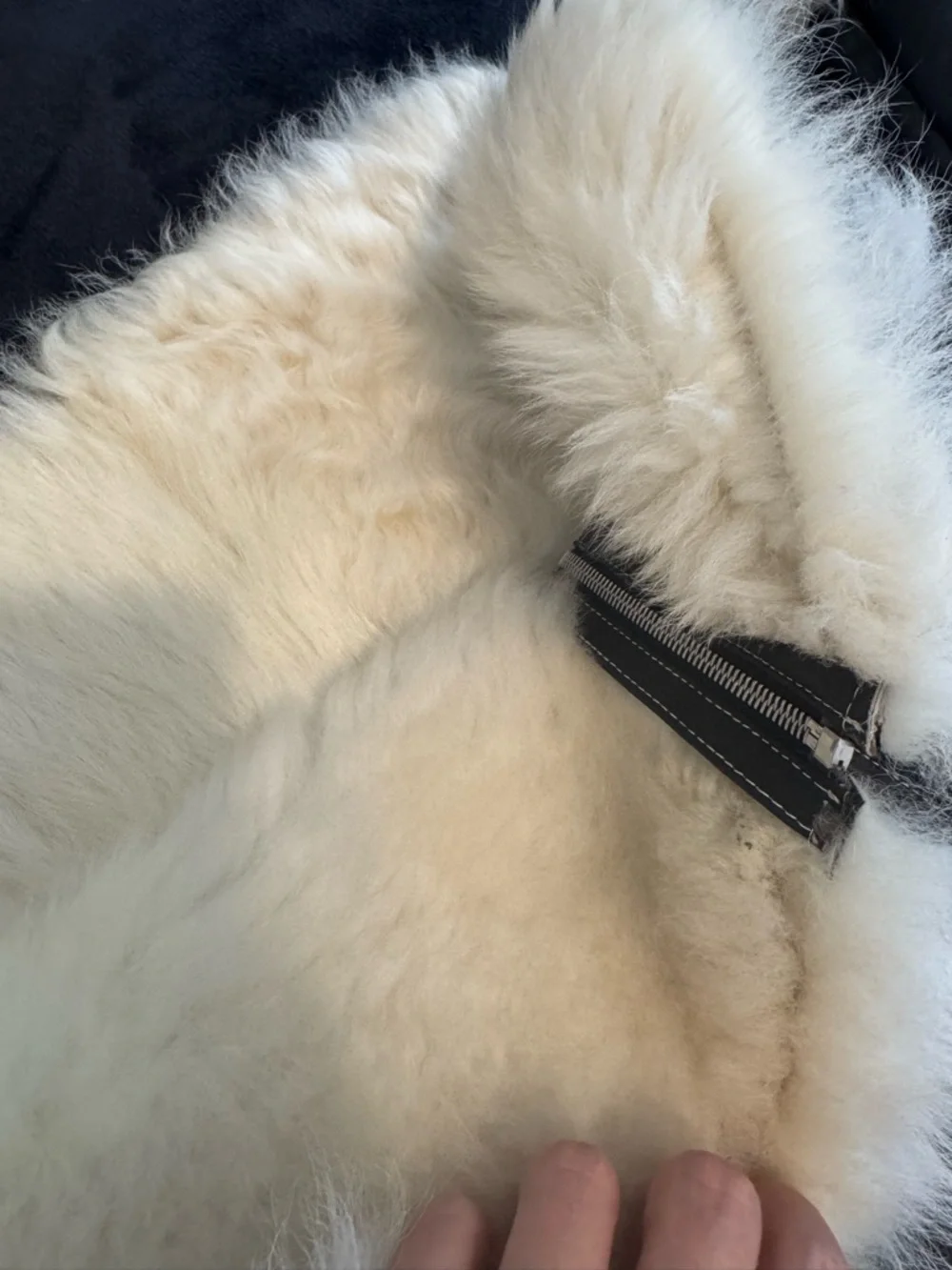 Kids Genuine Sheepskin Shearling Hooded Leather Coat Winter Jacket Black XL